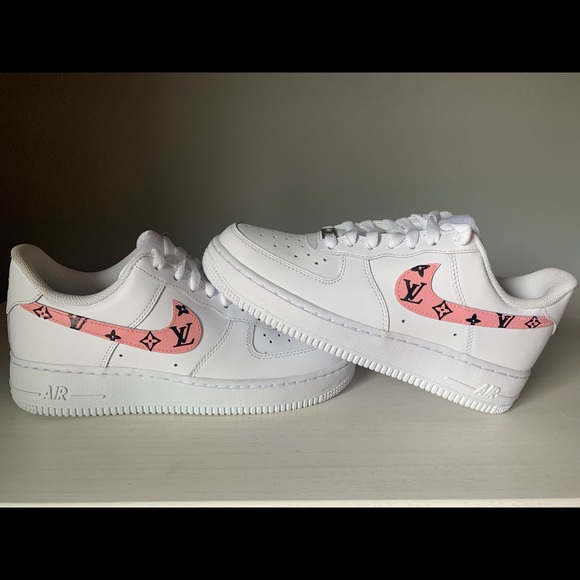 Nike Shoes - Nike Air Force Ones (Custom LV painted)